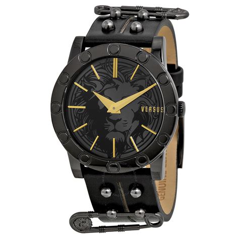 versus by versace miami sf7050014|Versus by Versace Miami Women's Black Dial Leather Band .